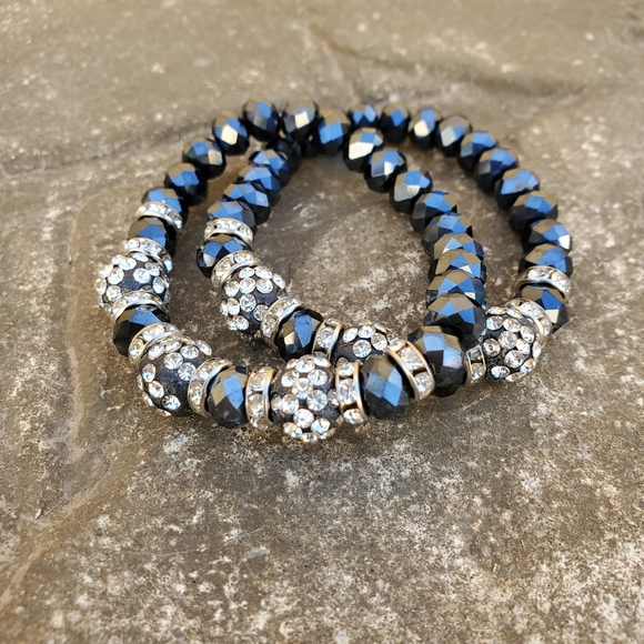 Faceted Beaded Bracelets Assortment of 9 Brand NEW - Picture 2 of 6